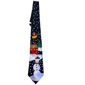 NWT Save the Children Collection Snowman Necktie Holiday Novelty Silk 56”x4”